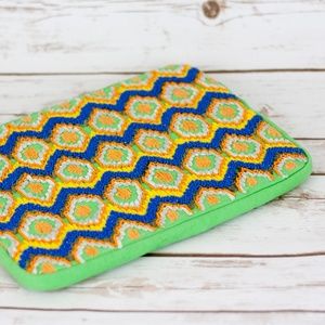 Anthropologie Beaded iPad/Tablet Padded Pouch